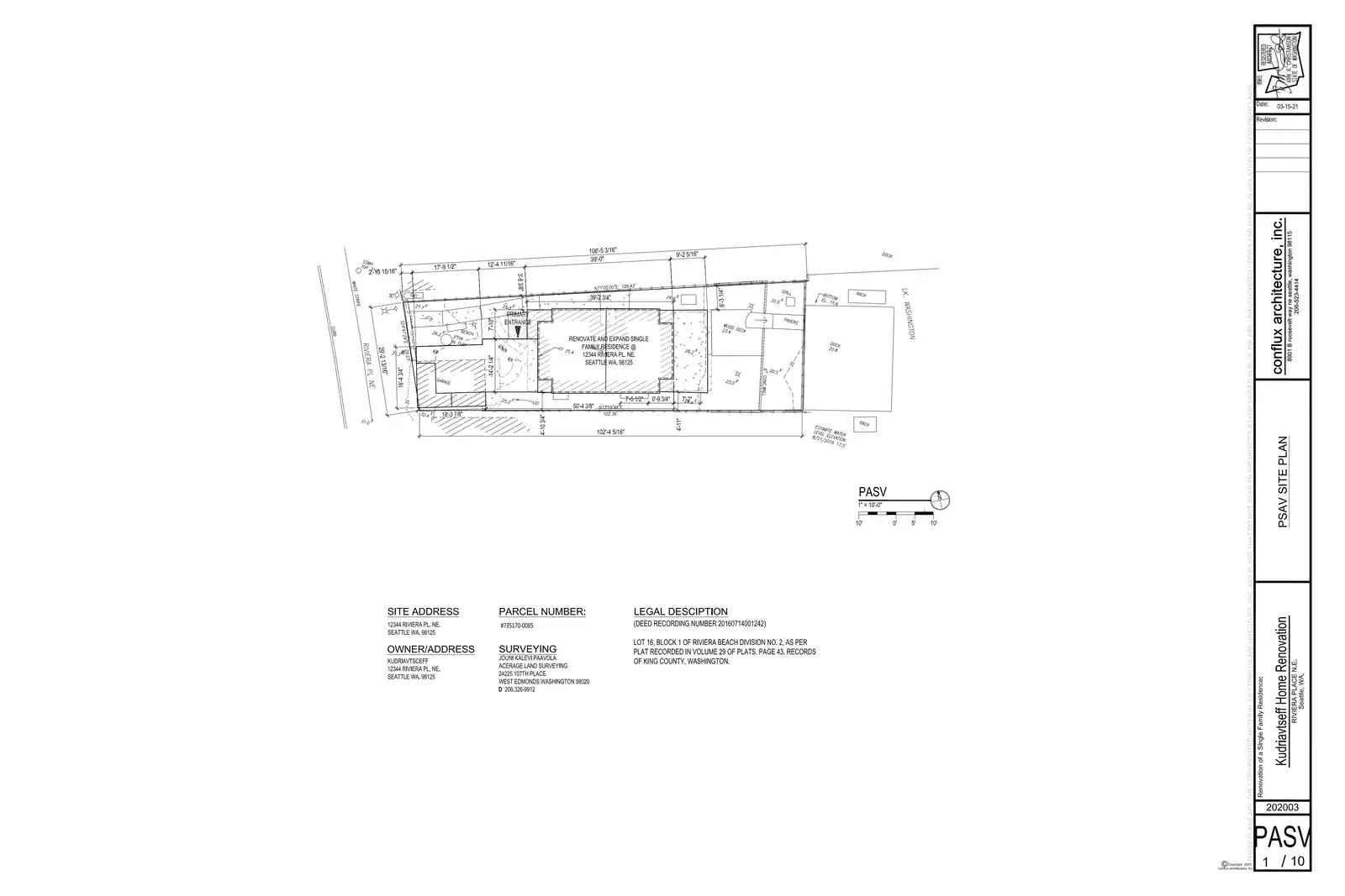 Site plan for 12344 Riviera Pl NE