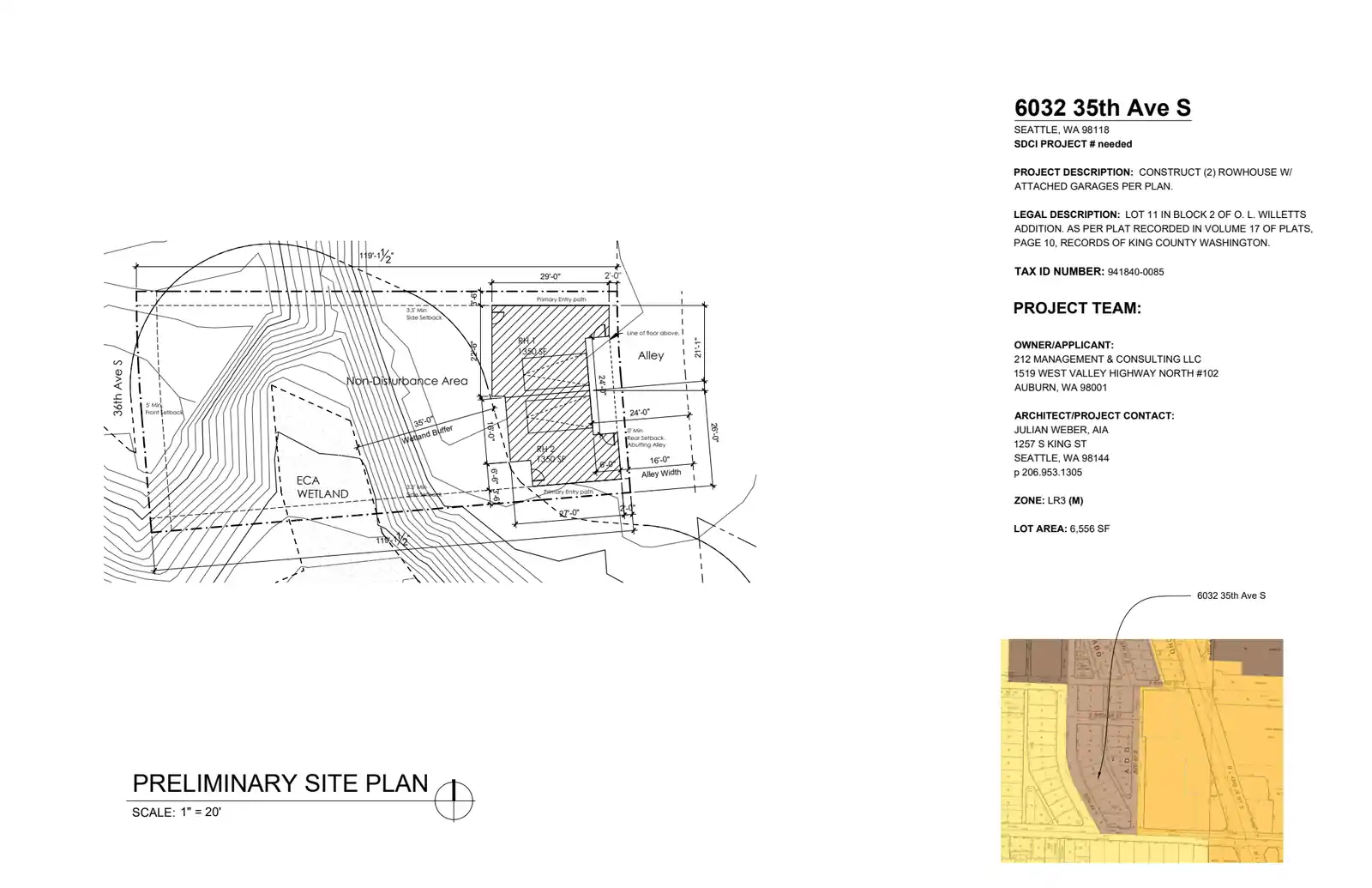 Site plan for 6124 35th Ave S