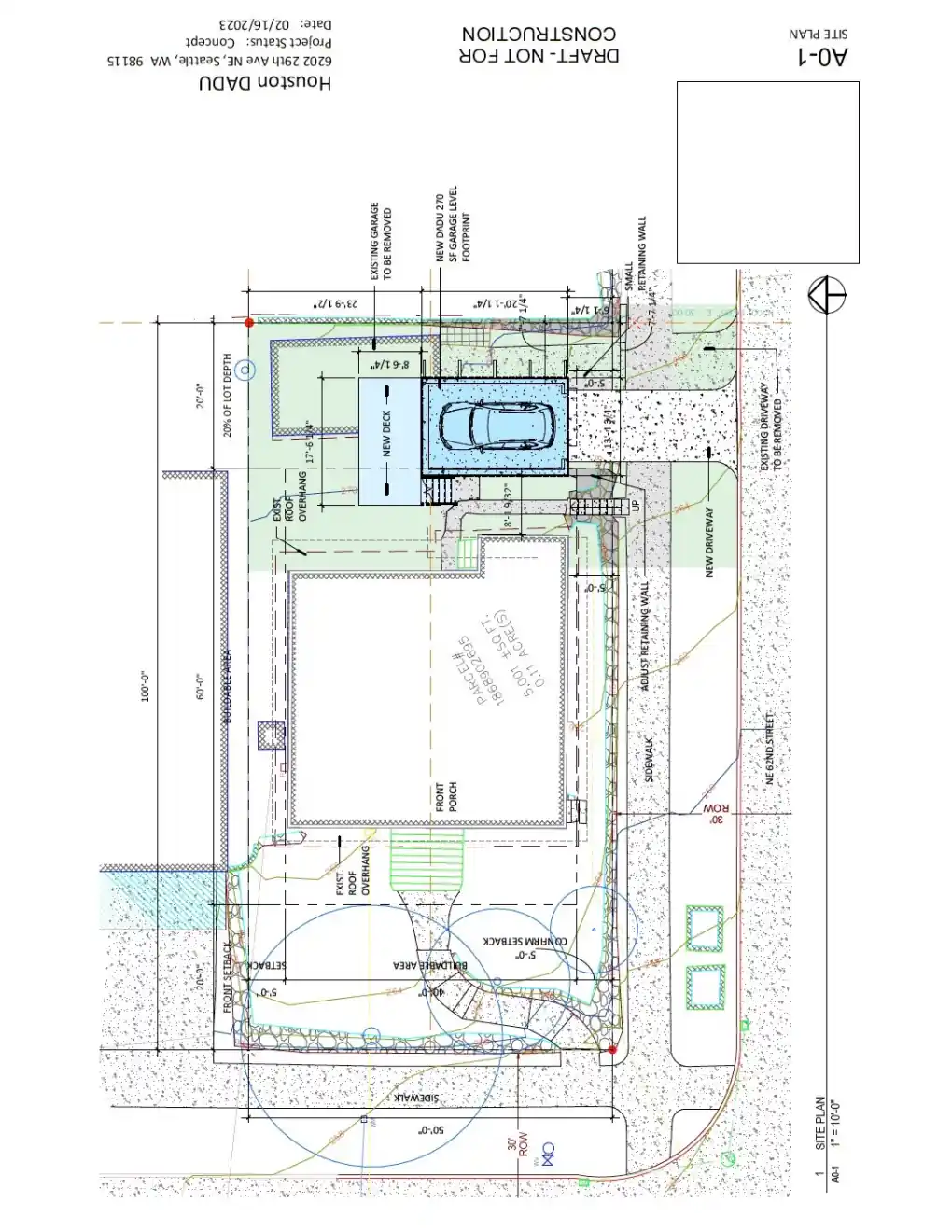 Site plan for 6202 29th Ave NE