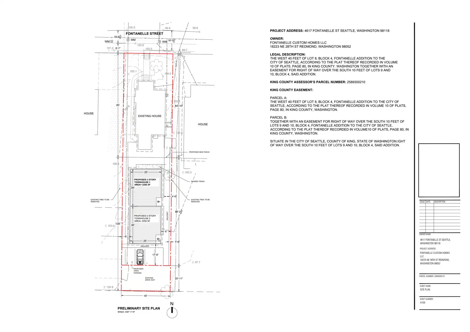 Site plan for 4617 S Fontanelle St