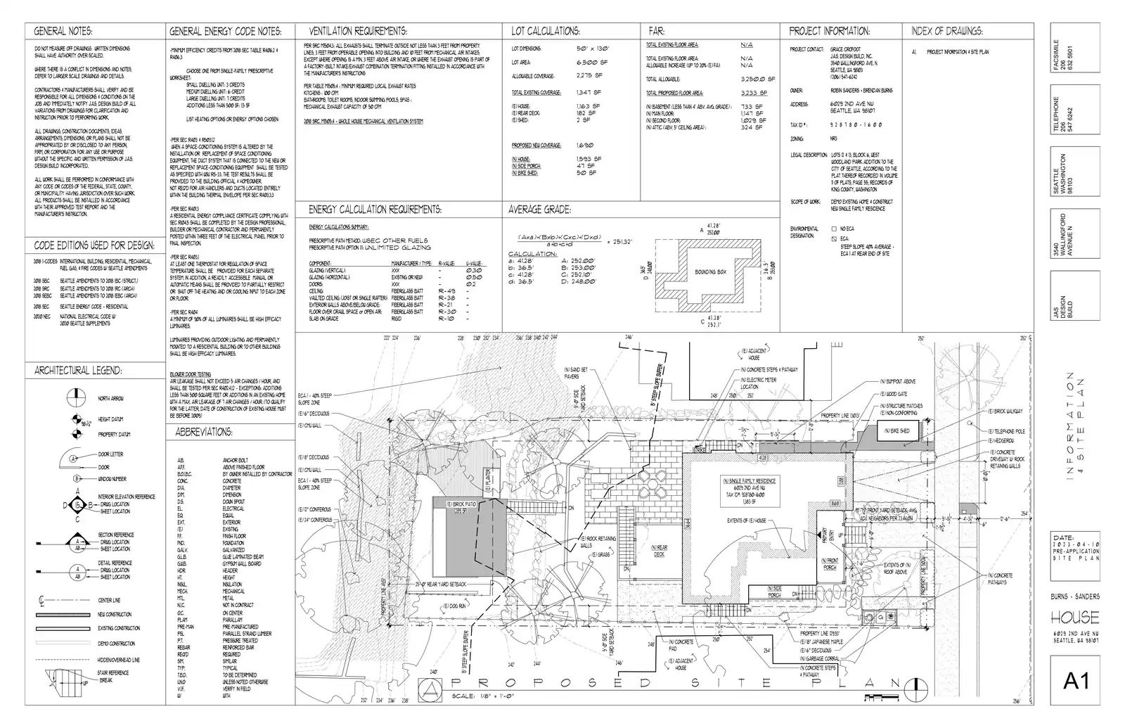 Site plan for 6029 2nd Ave NW