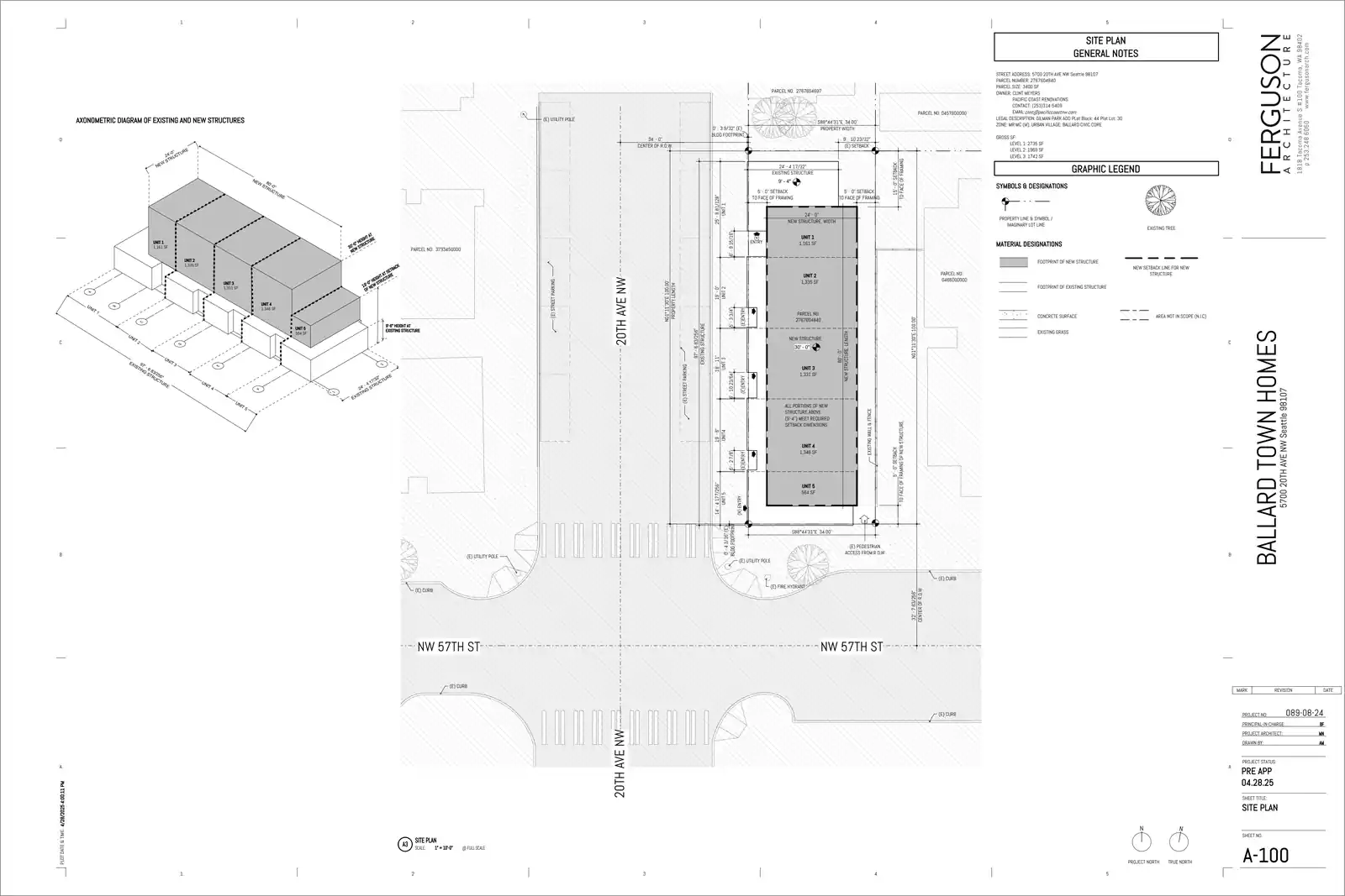 Site plan for 5700 20th Ave NW