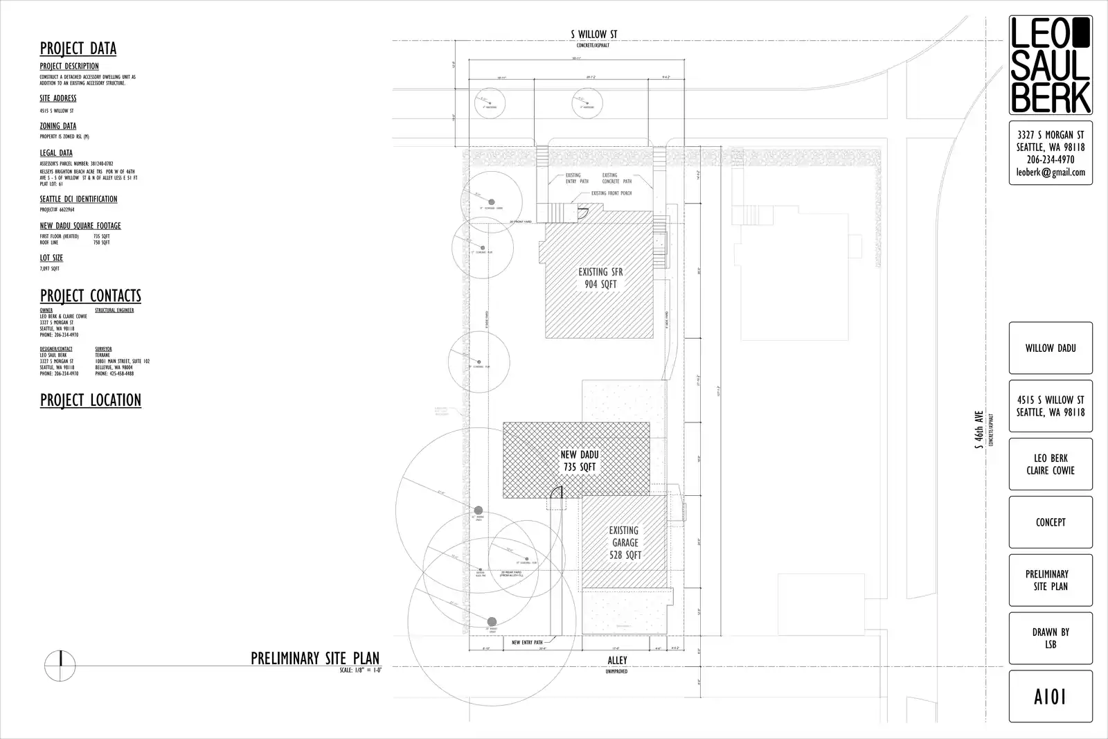 Site plan for 4517 S Willow St