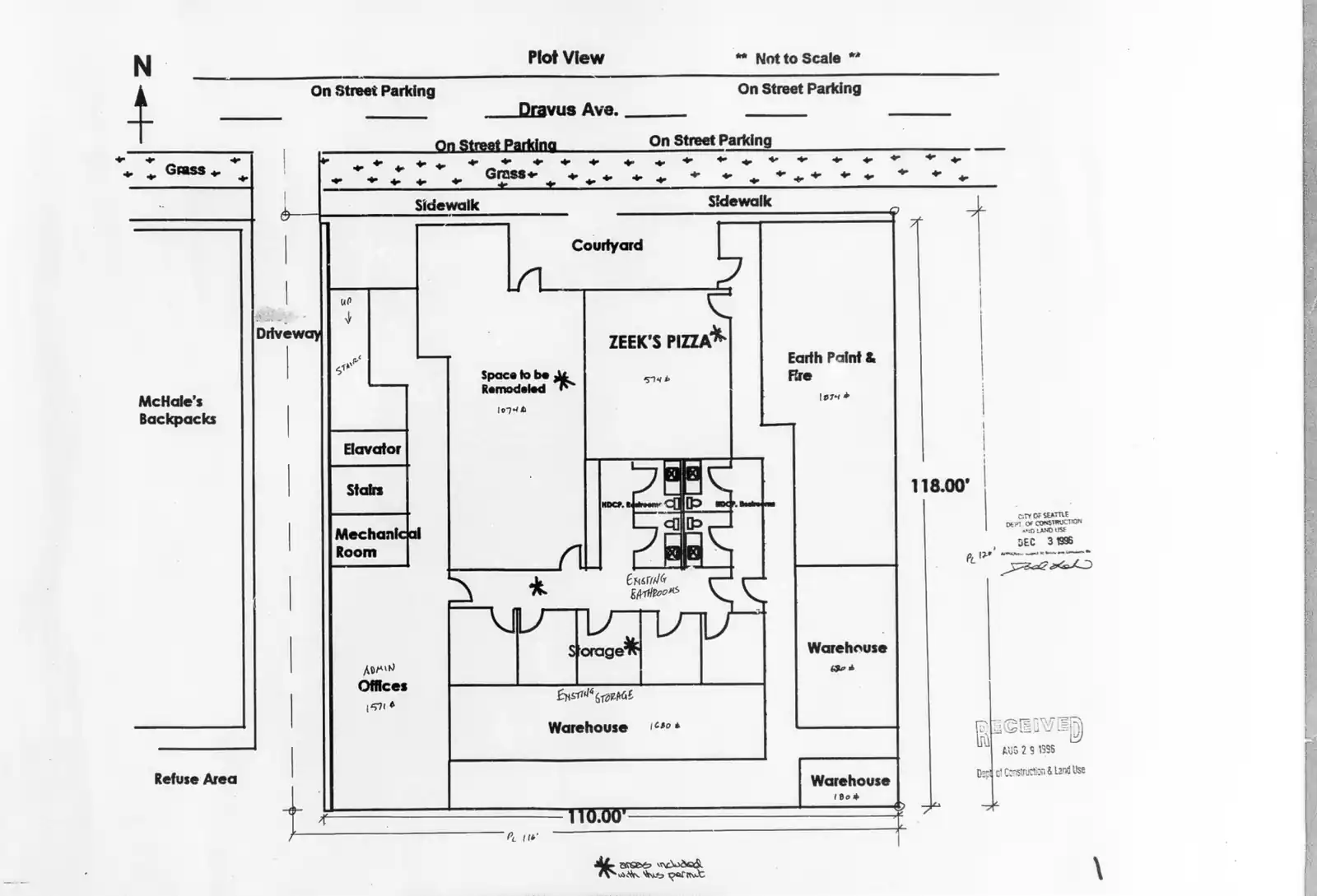 Site plan for 41 Dravus St
