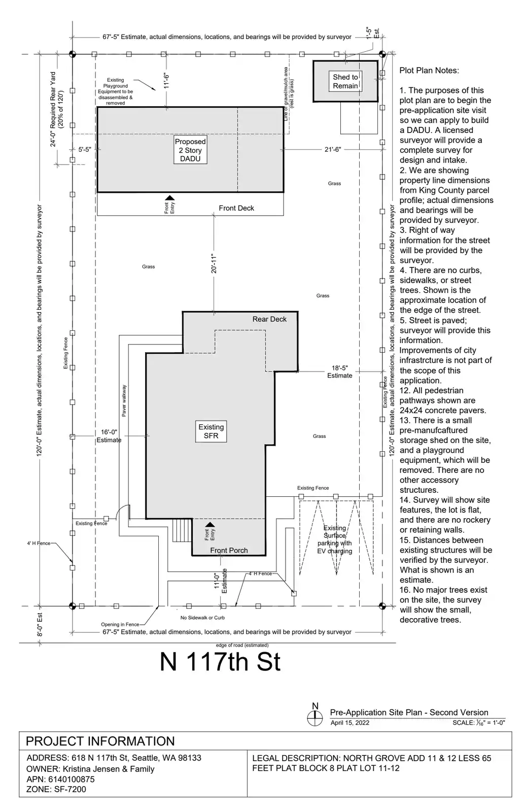 Site plan for 616 N 117th St