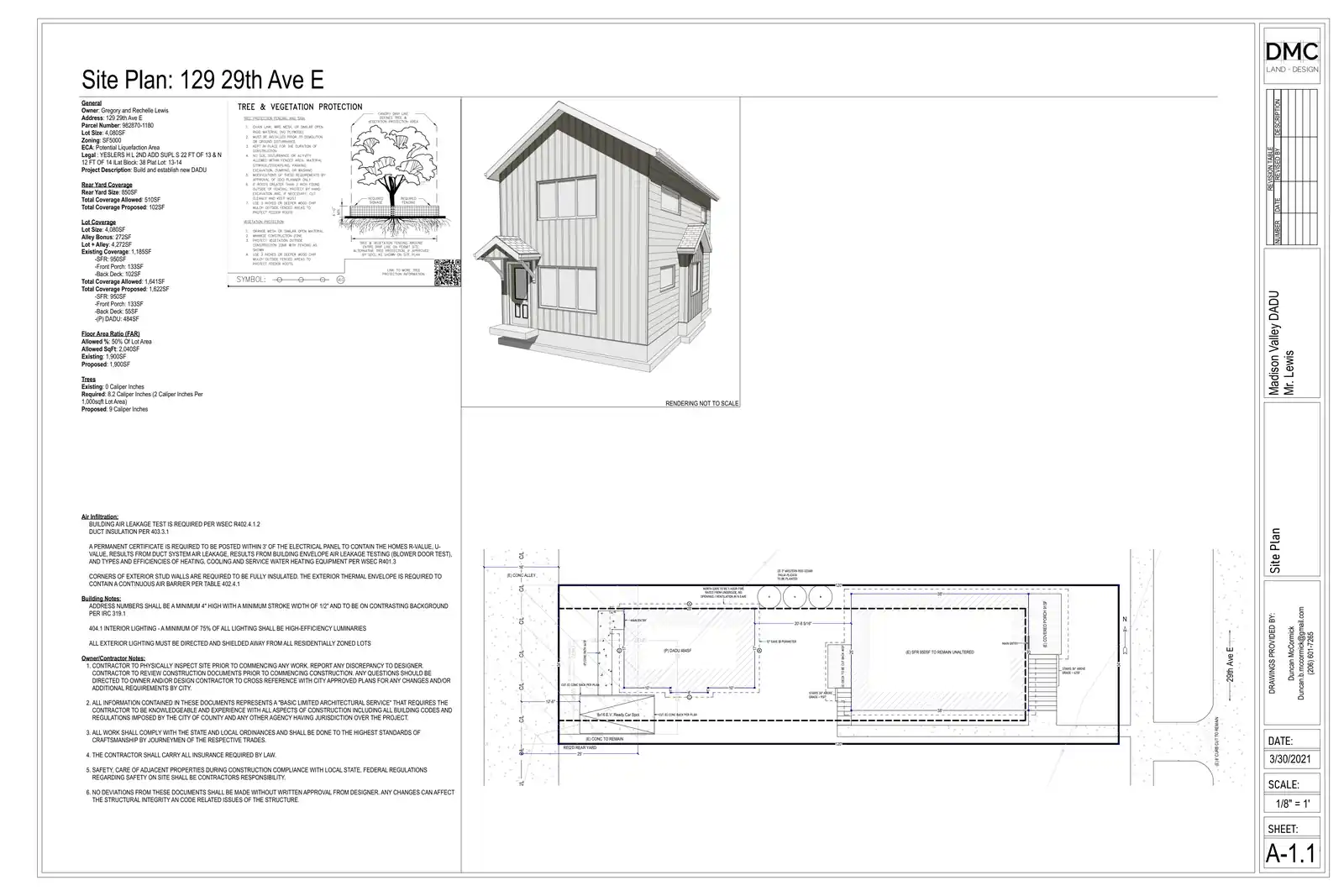 Site plan for 127 29th Ave E