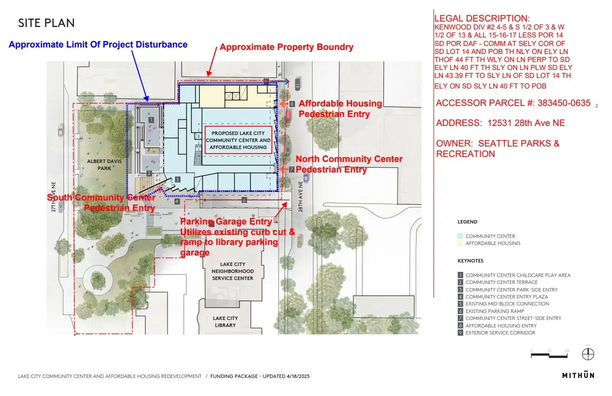Site plan for 12531 28th Ave NE
