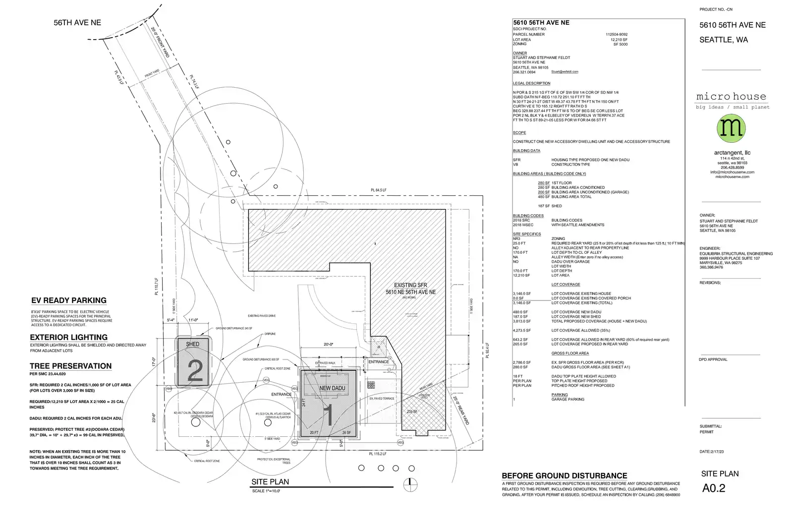 Site plan for 5610 56th Ave NE