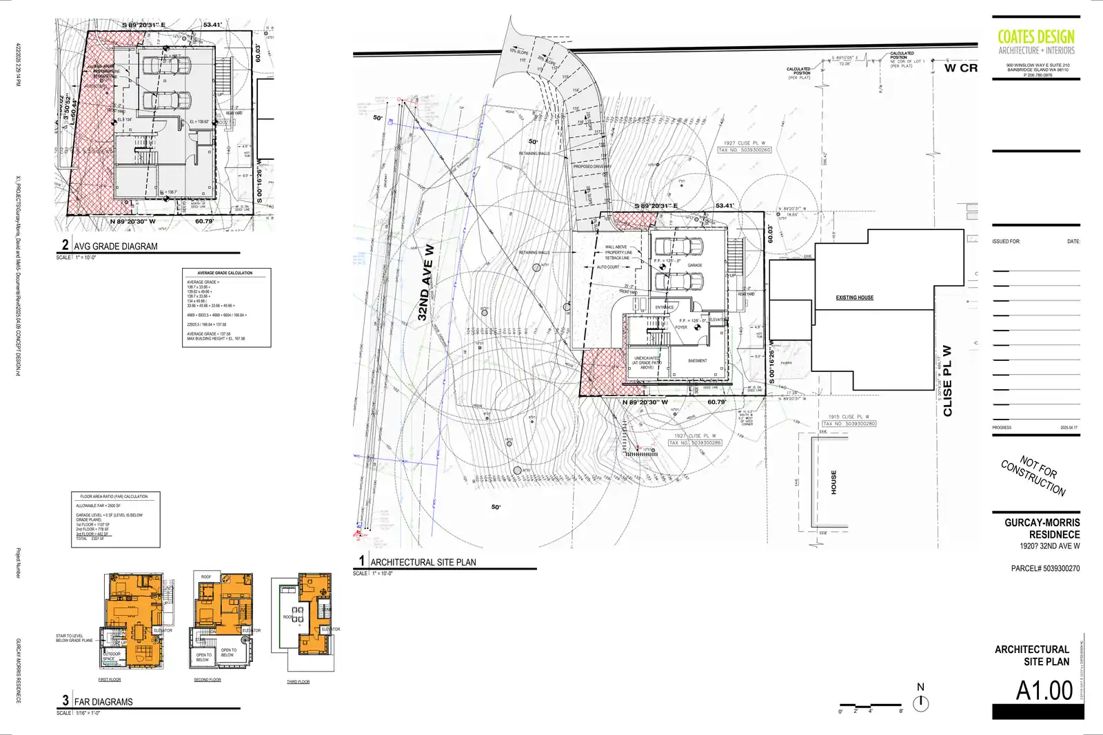 Site plan for 1924 32nd Ave W