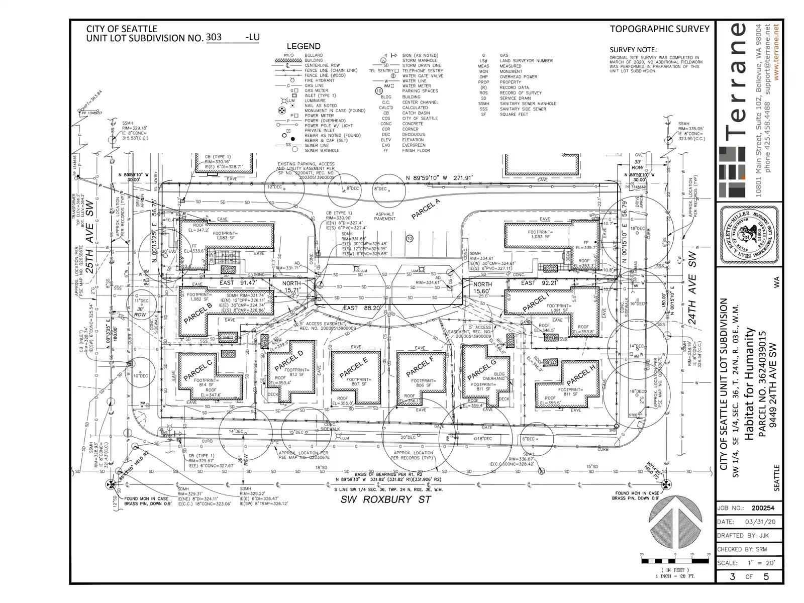 Site plan for 9449 24th Ave SW