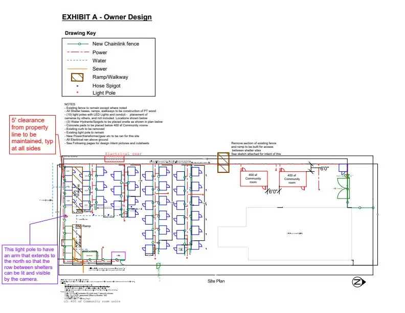 Site plan for 1155 N 130th St