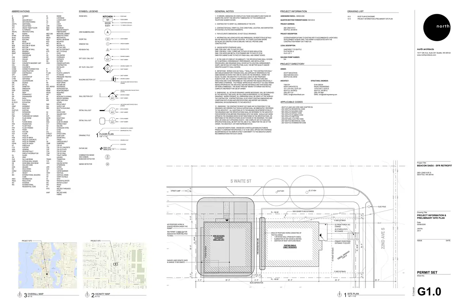 Site plan for 2601 22nd Ave S