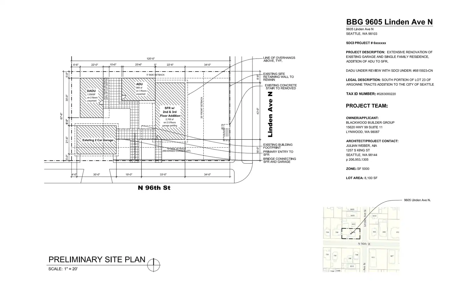 Site plan for 748 N 96th St