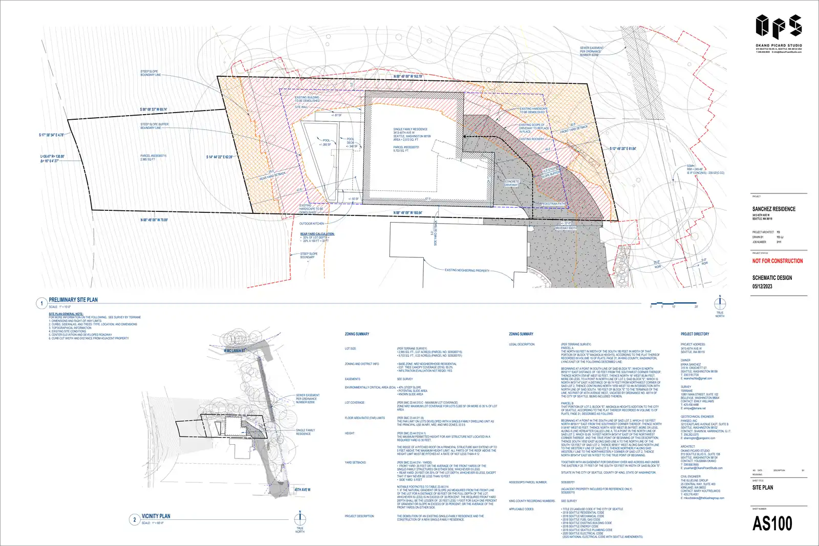 Site plan for 3413 45th Ave W