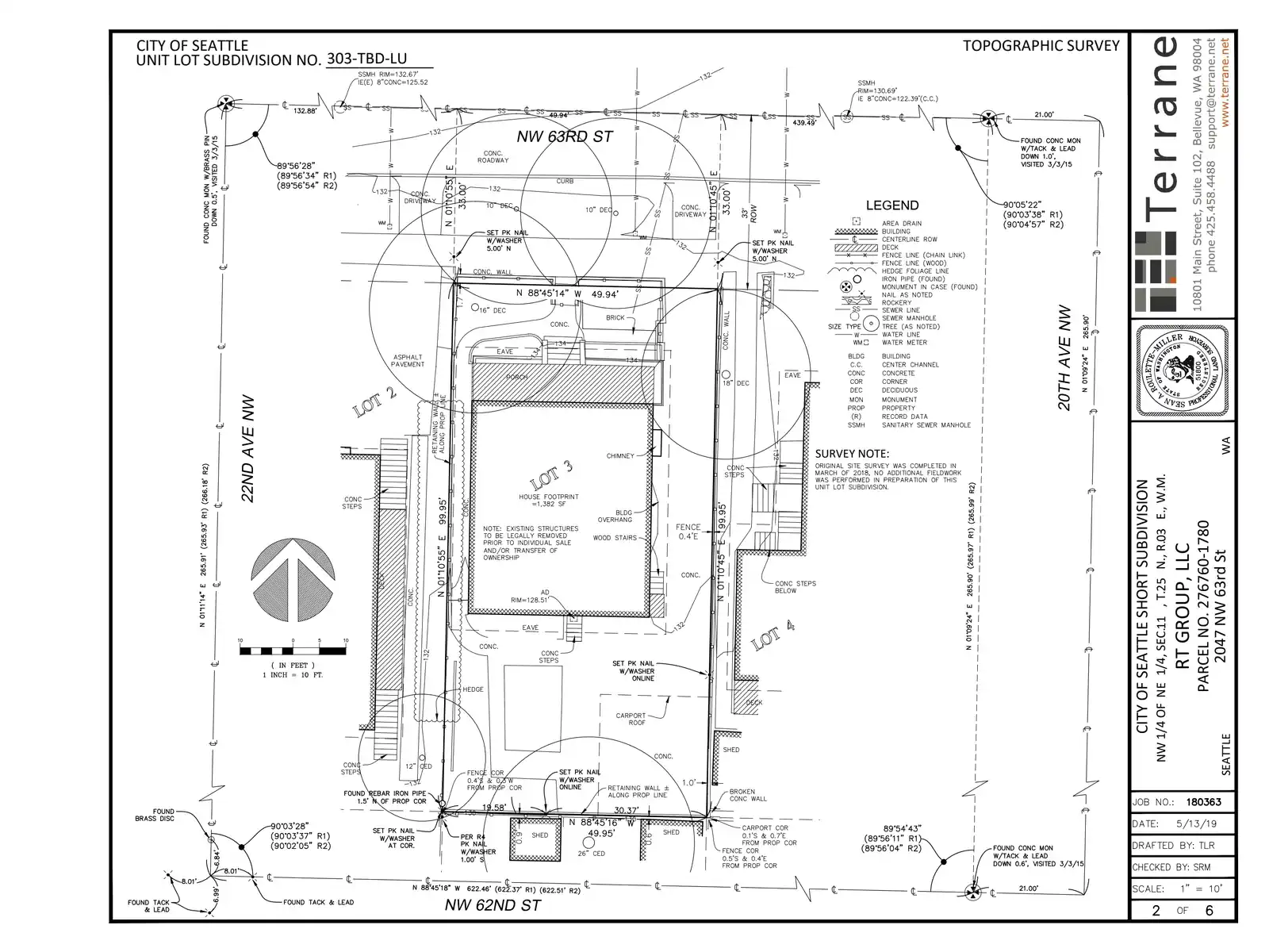 Site plan for 2045 NW 63rd St