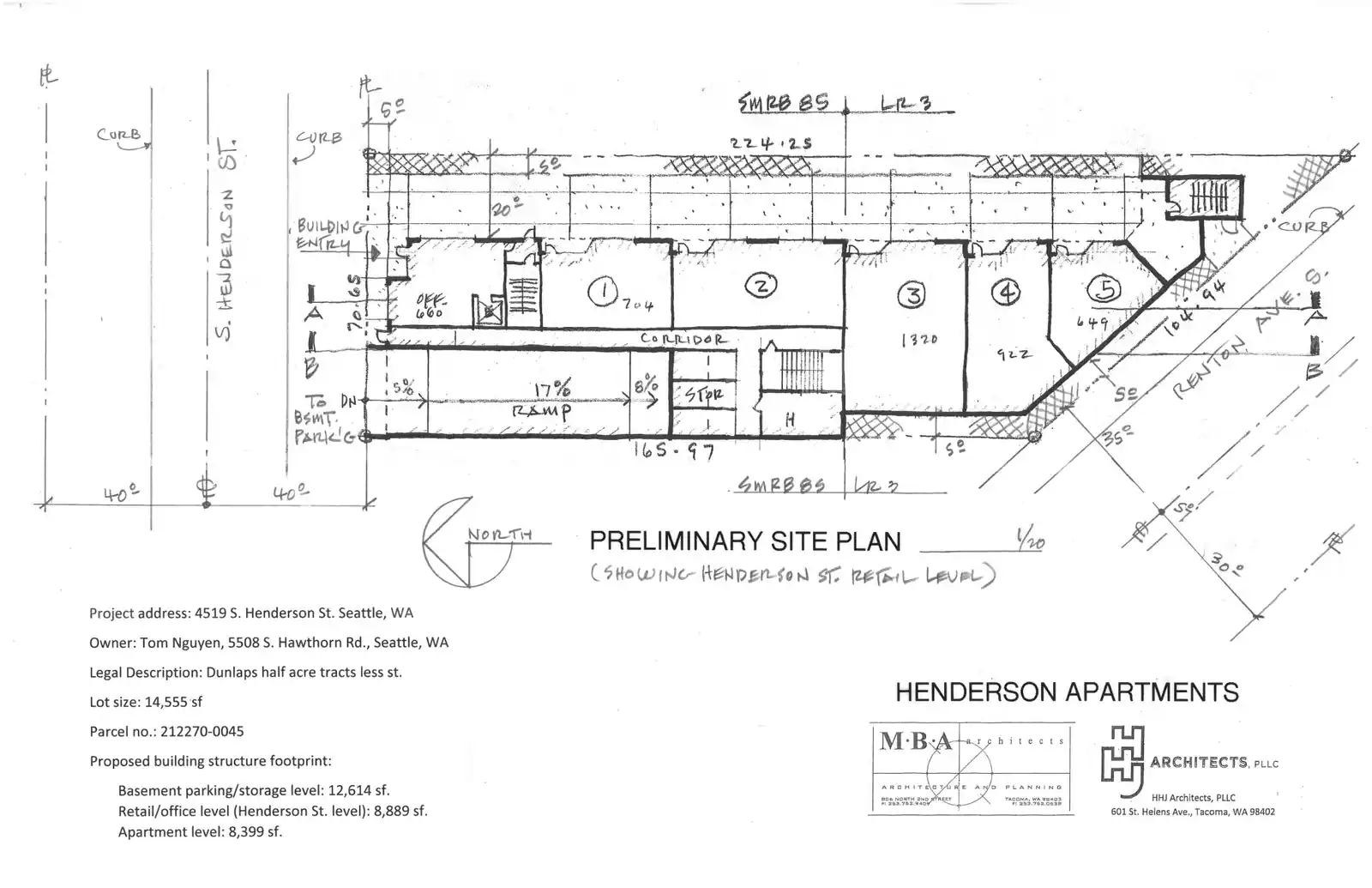 Site plan for 4519 S Henderson St