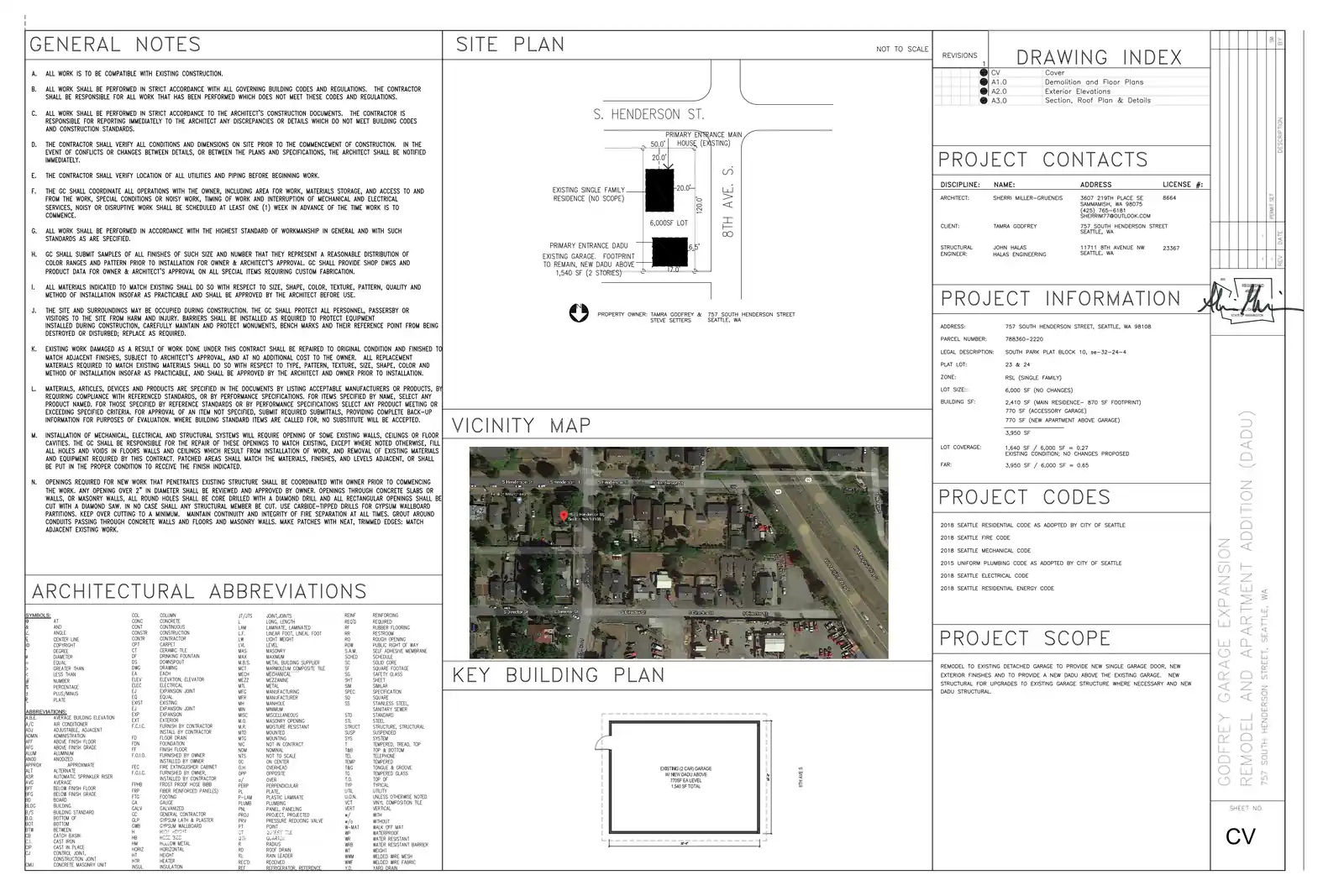 Site plan for 757 S Henderson St
