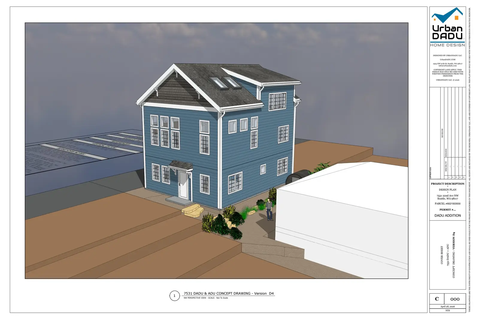 Site plan for 7531 22nd Ave NW