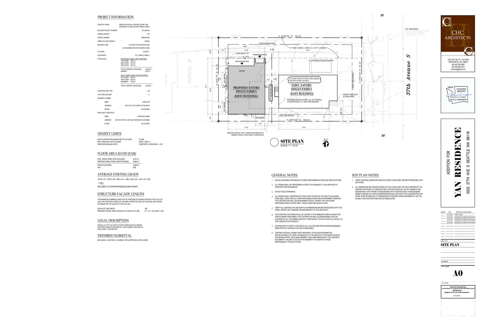 Site plan for 5021 37th Ave S