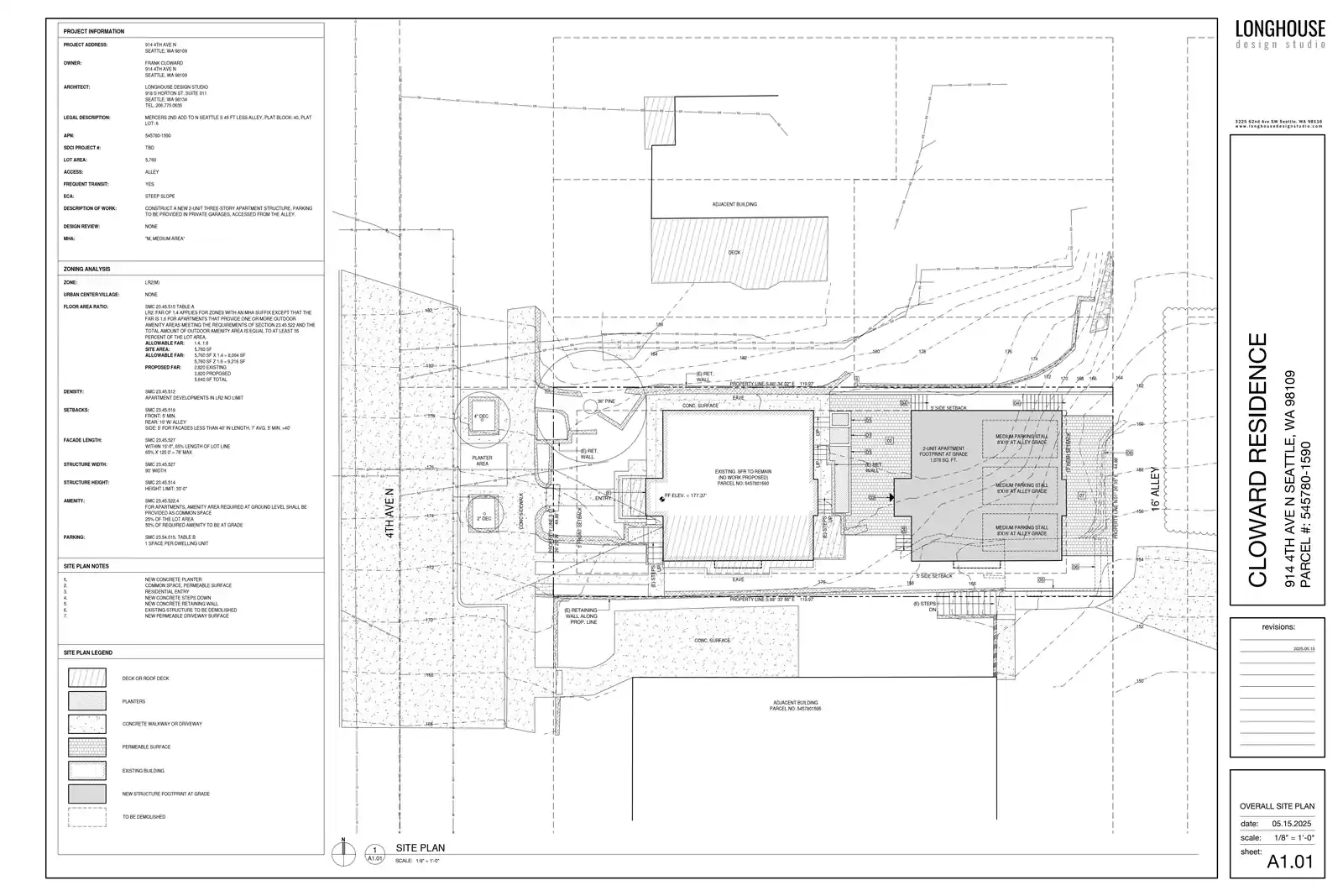 Site plan for 914 4th Ave N