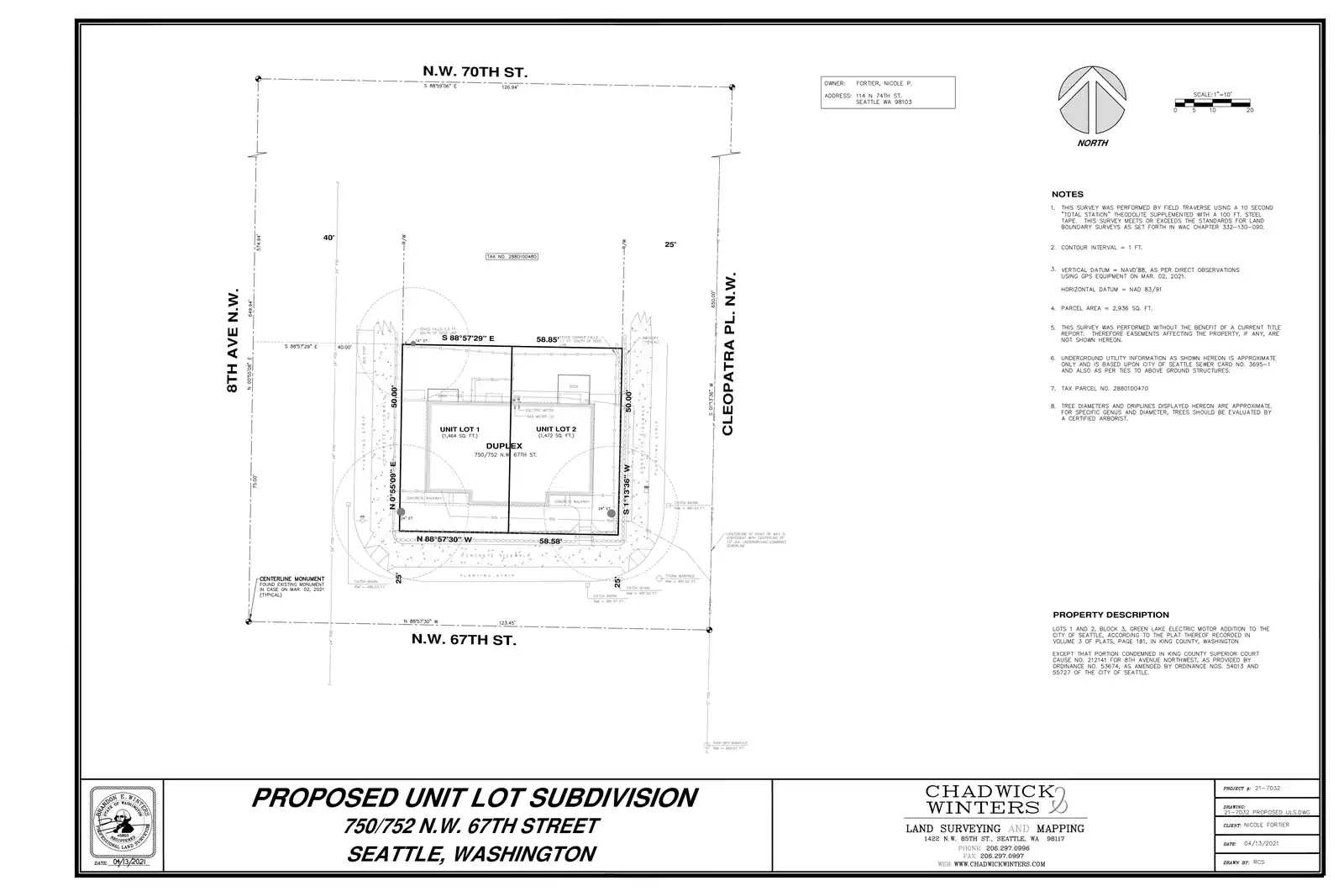 Site plan for 750 NW 67th St