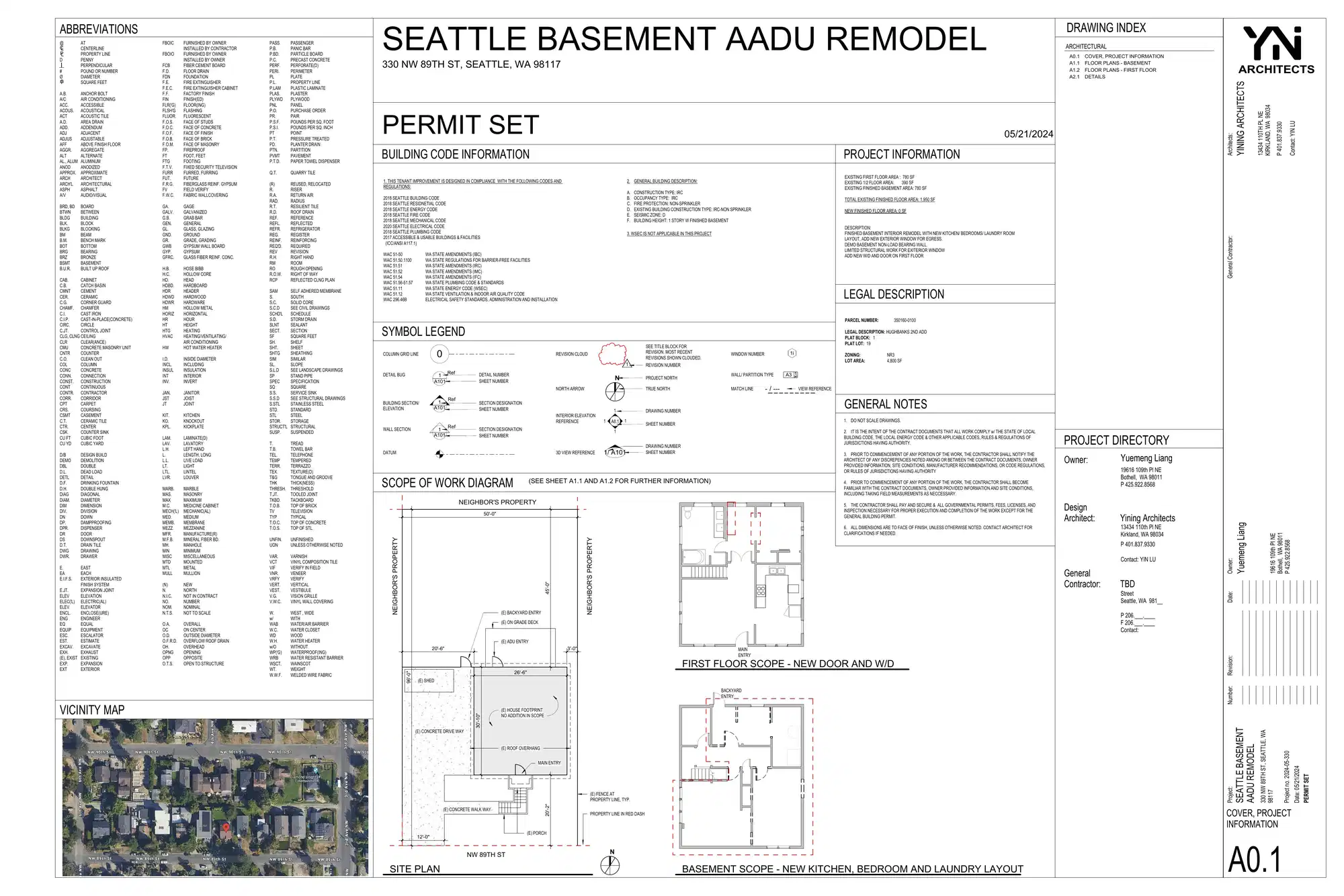 Site plan for 330 NW 89th St
