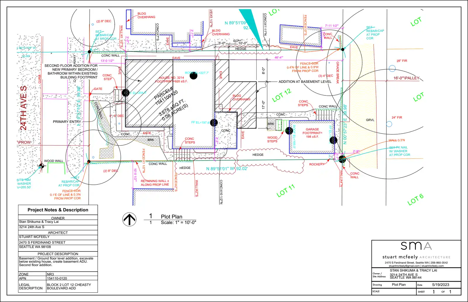 Site plan for 3214 24th Ave S