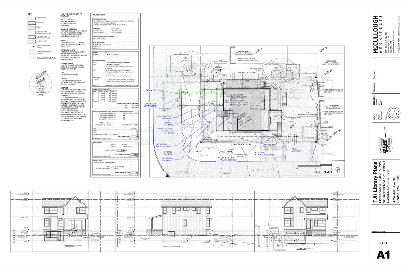 Site plan for 4702 44th Ave NE