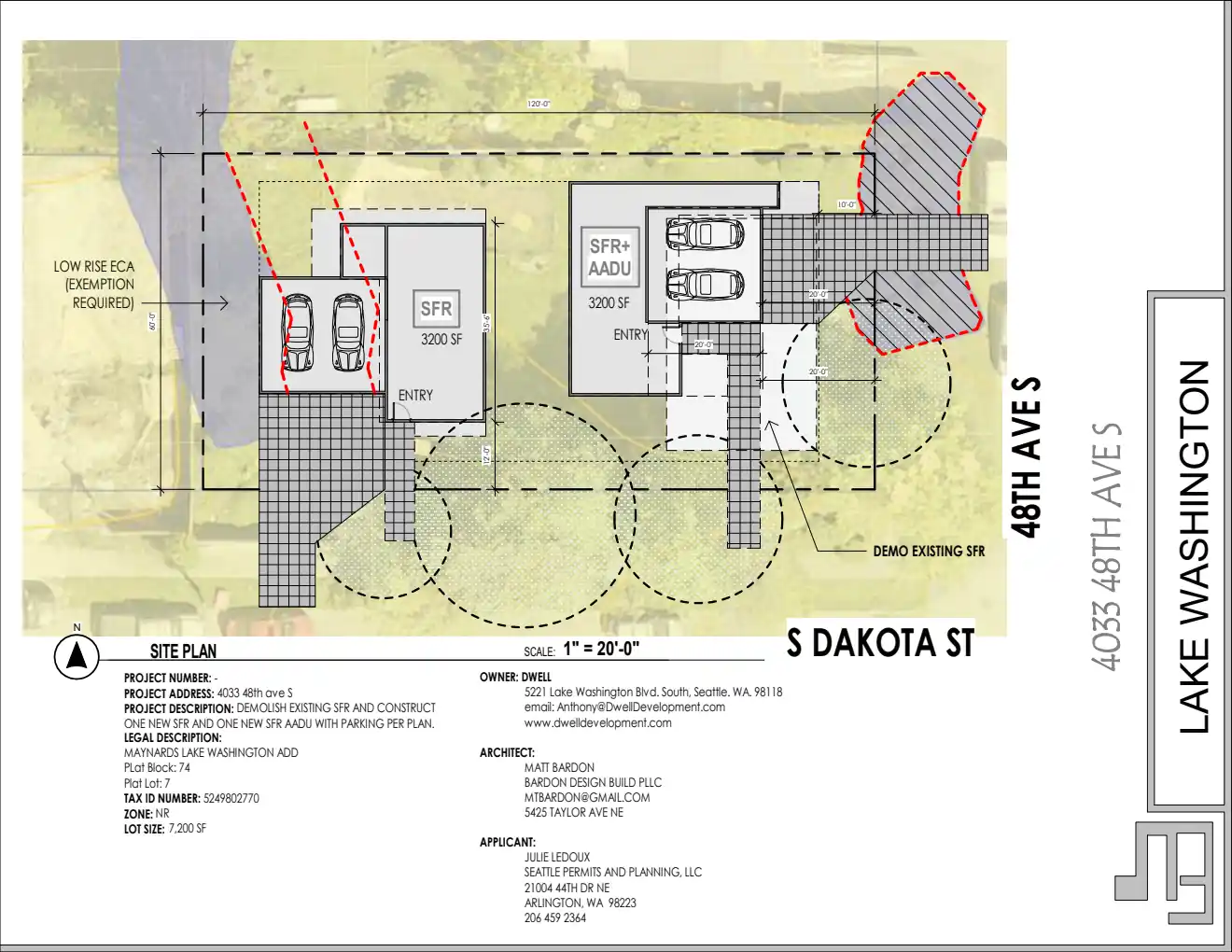 Site plan for 4033 48th Ave S