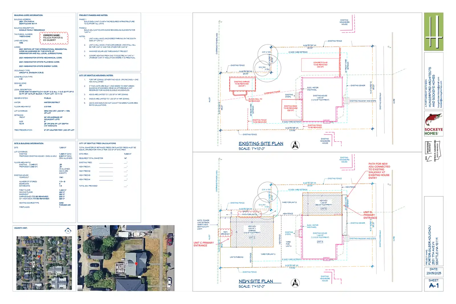 Site plan for 2531 7th Ave W