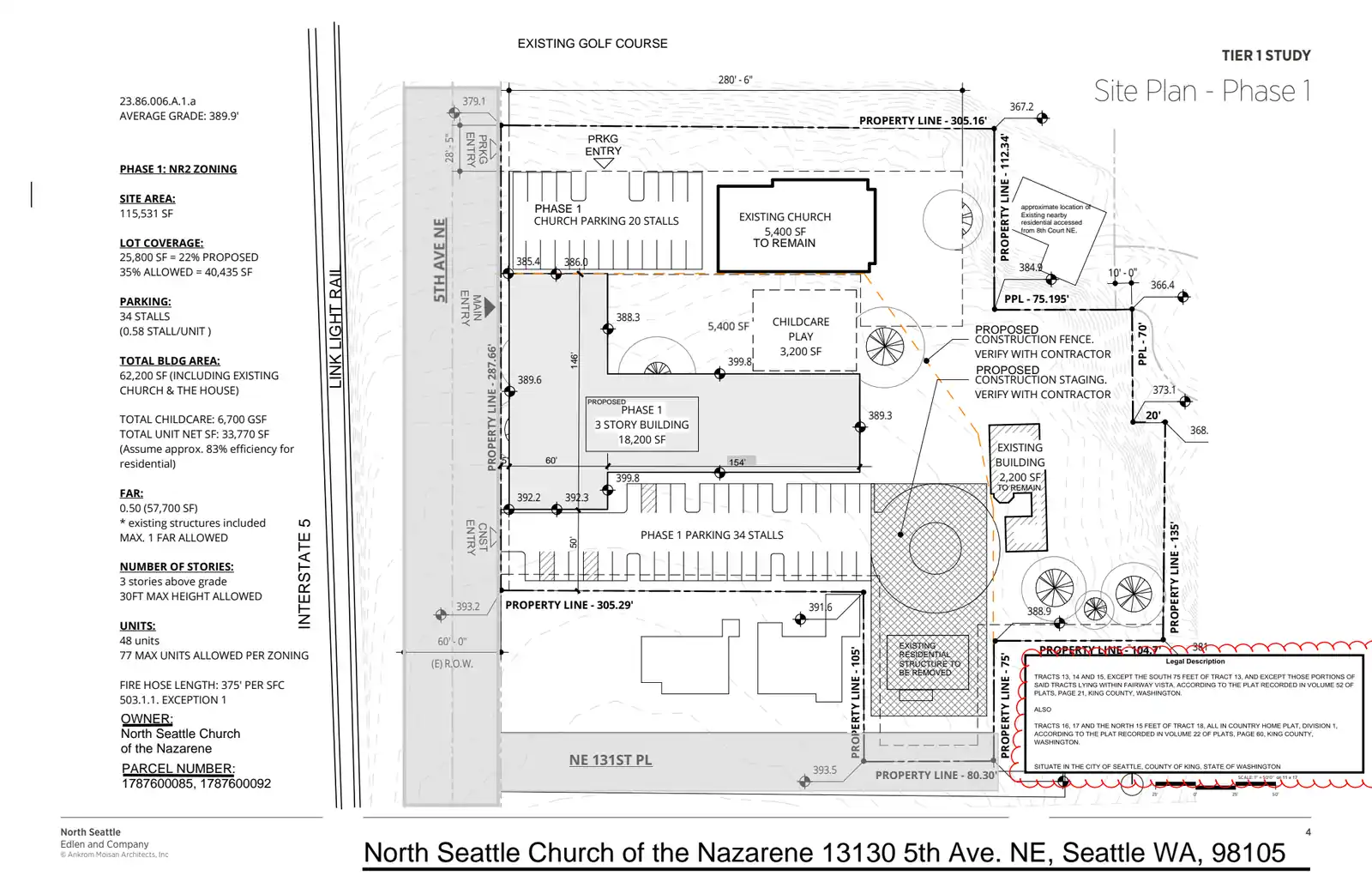 Site plan for 13126 5th Ave NE
