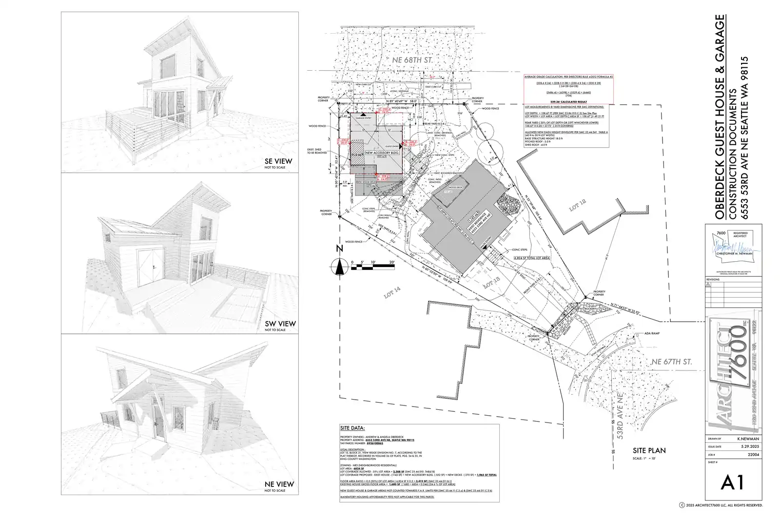 Site plan for 6553 53rd Ave NE