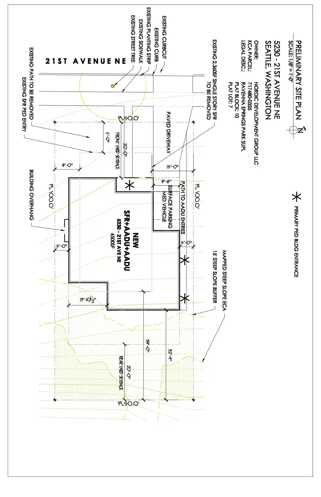 Site plan for 5230 21st Ave NE