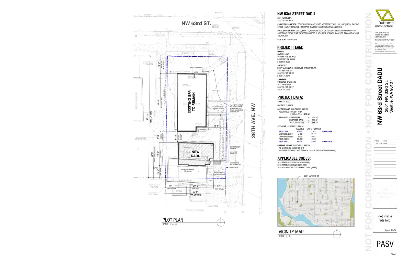 Site plan for 6209 28th Ave NW