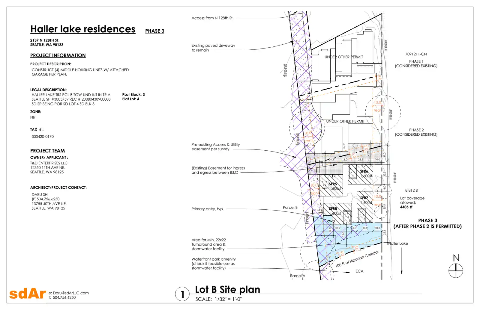 Site plan for 2137 N 128th St