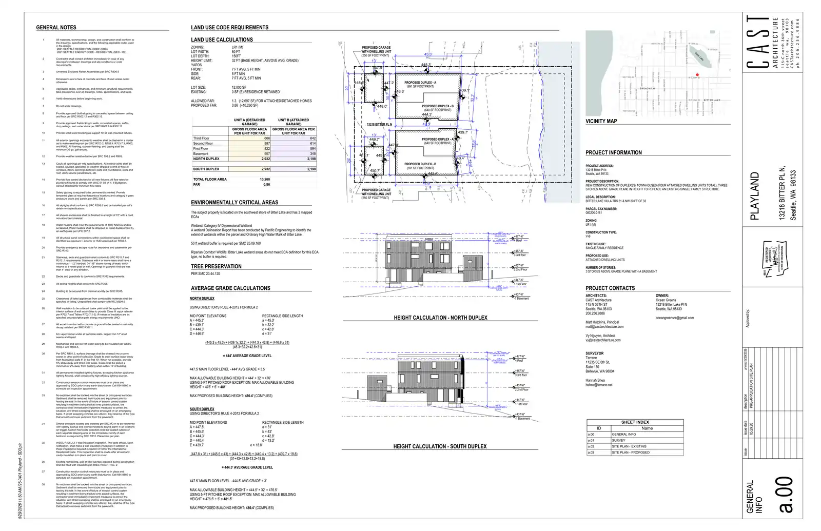 Site plan for 13218 Bitter Pl N