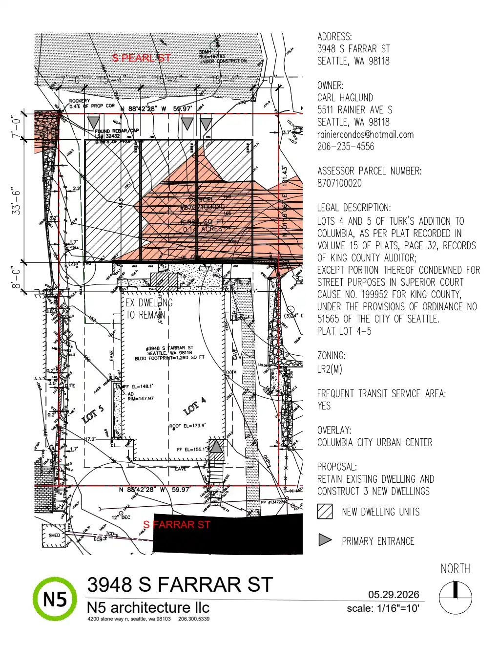 Site plan for 3948 S Farrar St