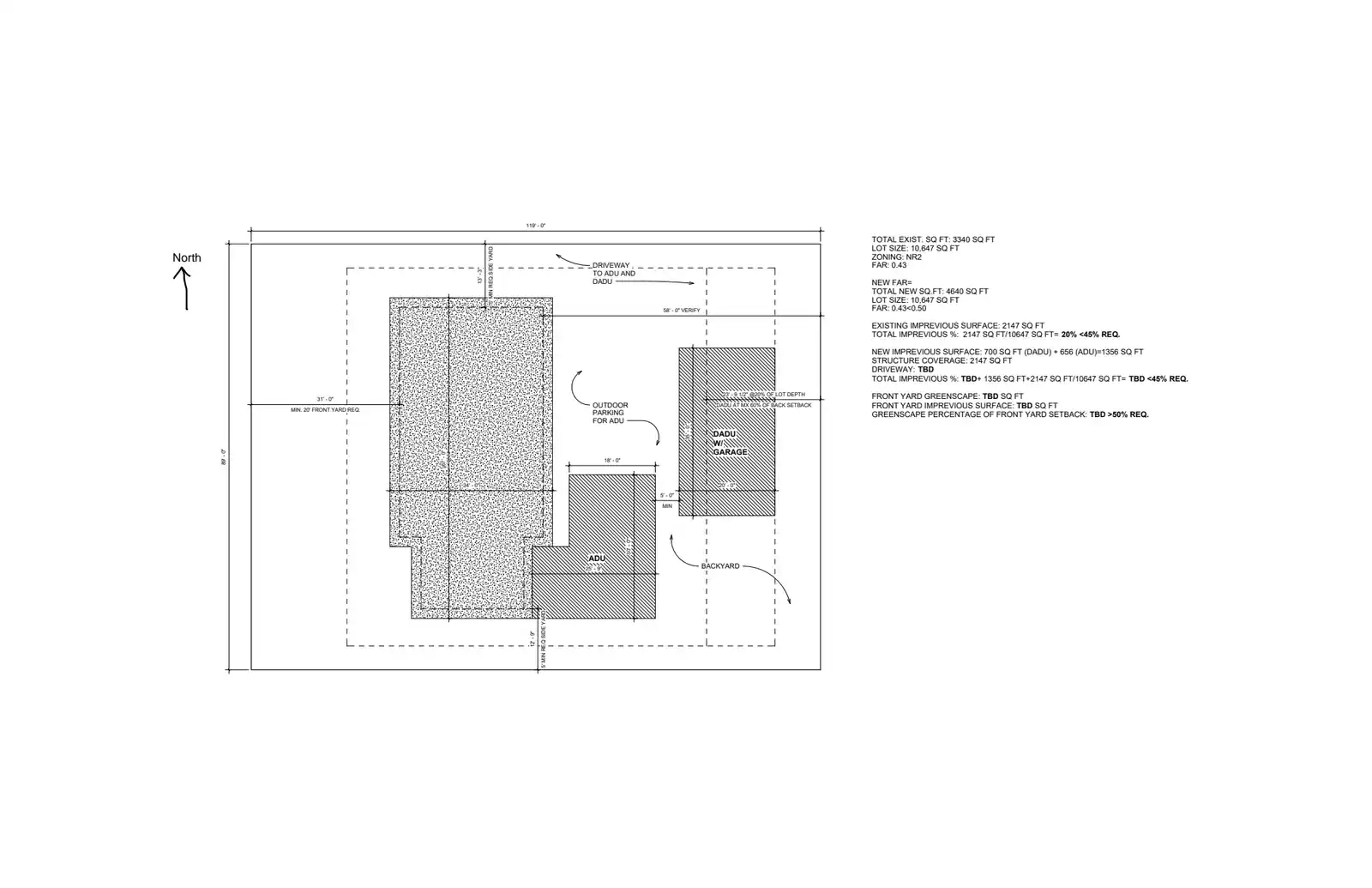 Site plan for 6748 14th Ave SW