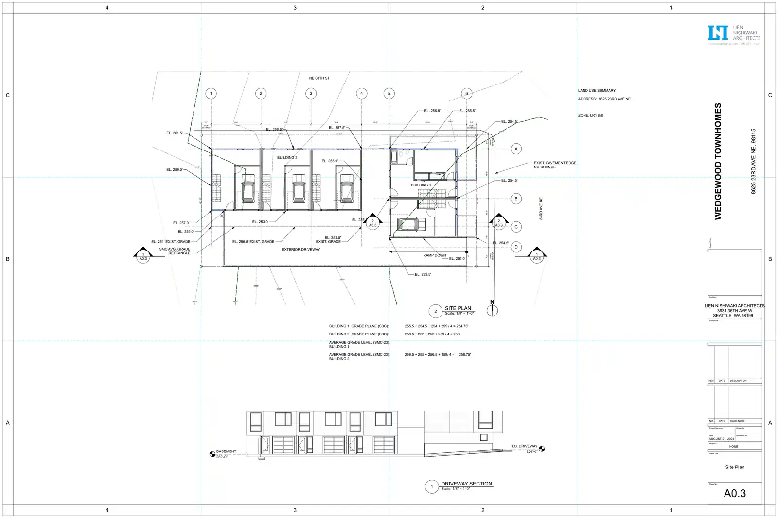 Site plan for 8625 23rd Ave NE