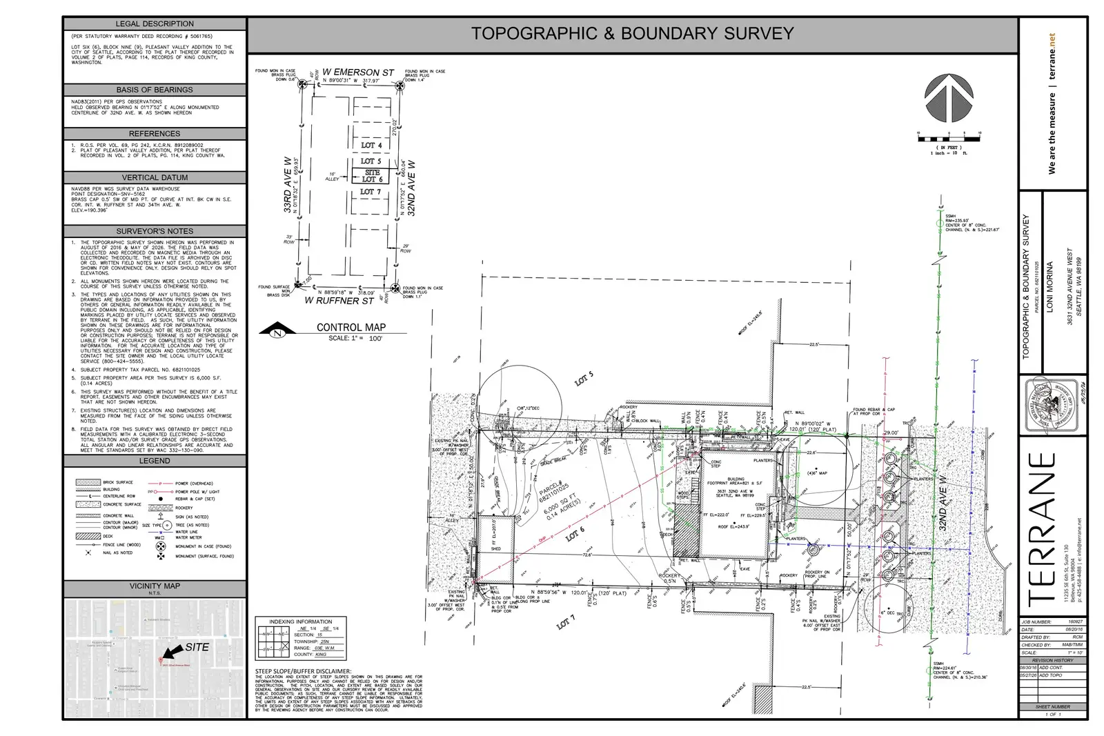 Site plan for 3631 32nd Ave W