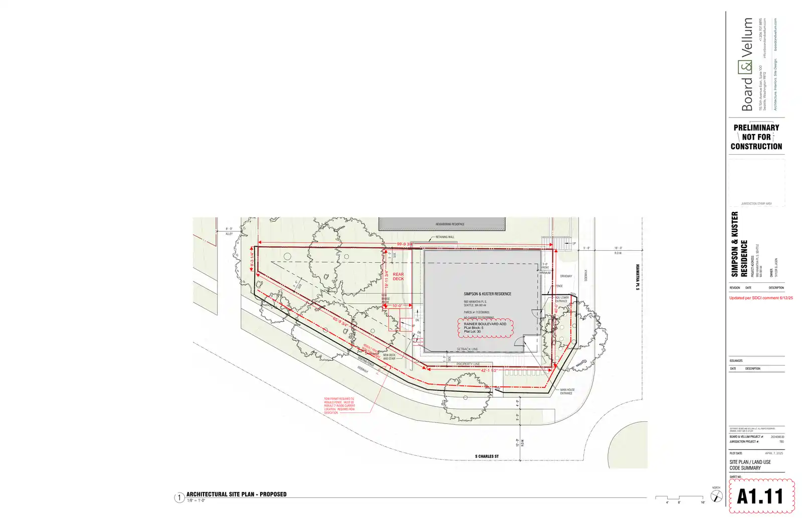 Site plan for 900 Hiawatha Pl S