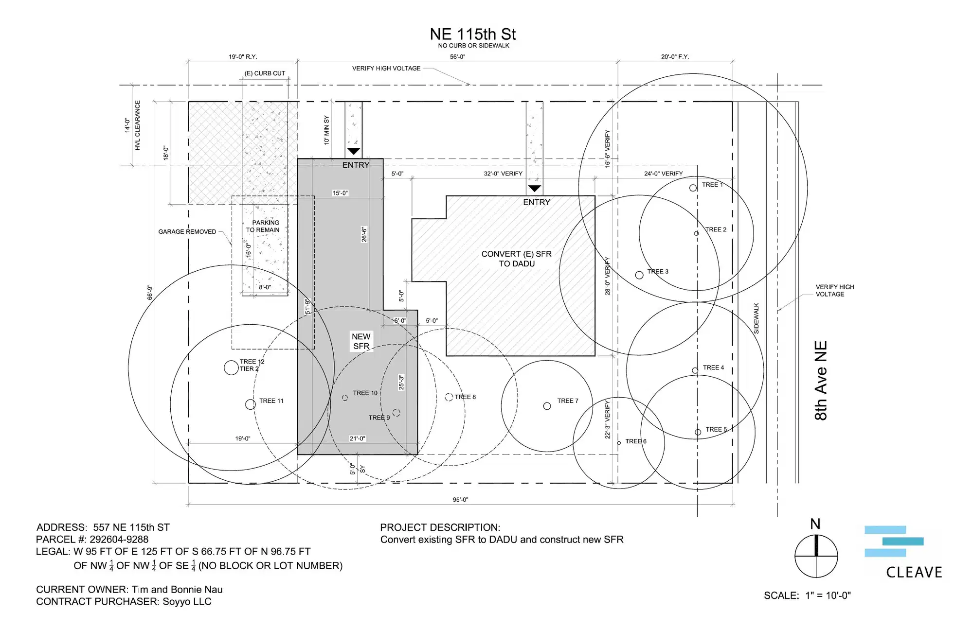 Site plan for 555 NE 115th St