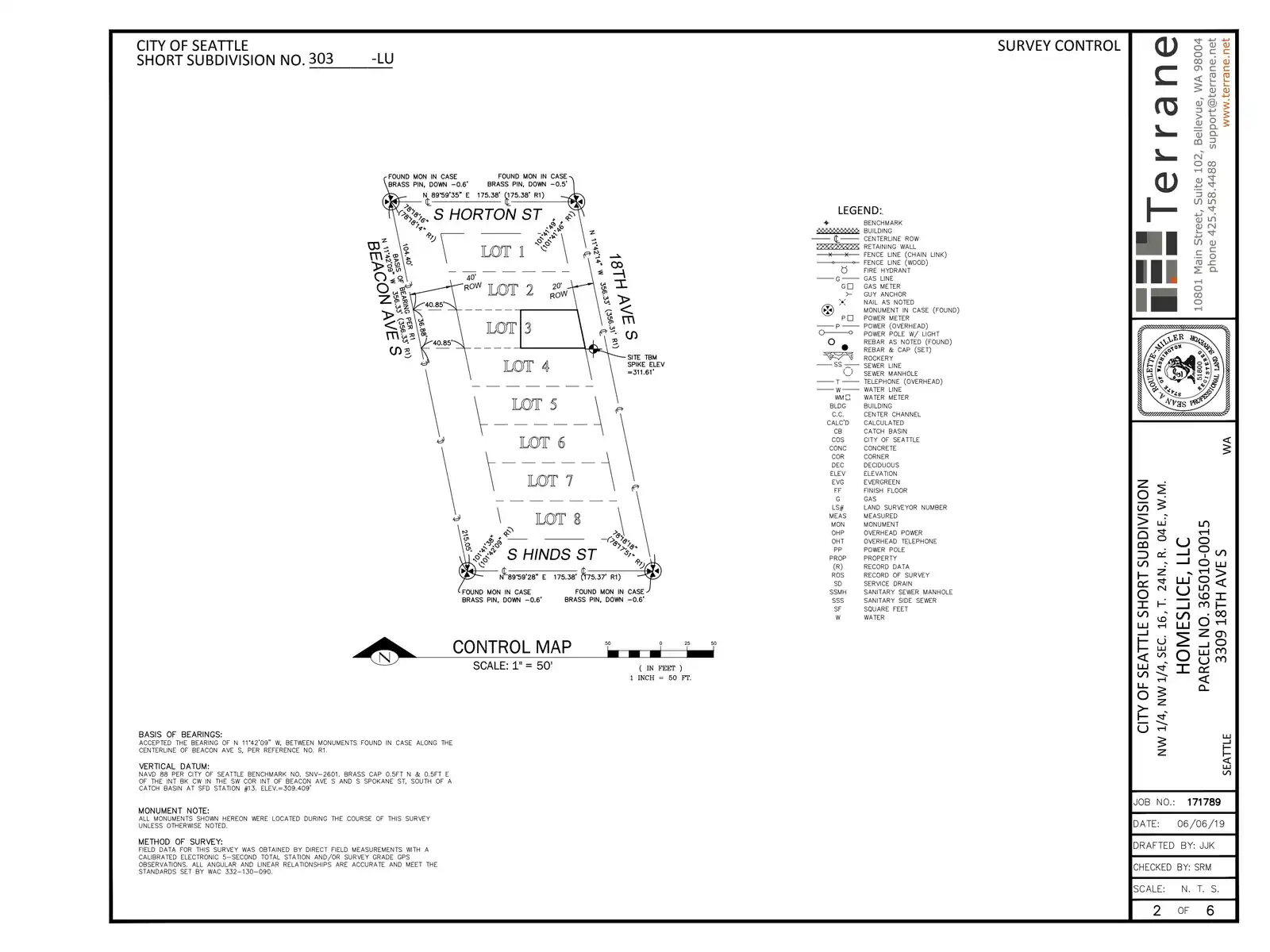 Site plan for 3309 18th Ave S