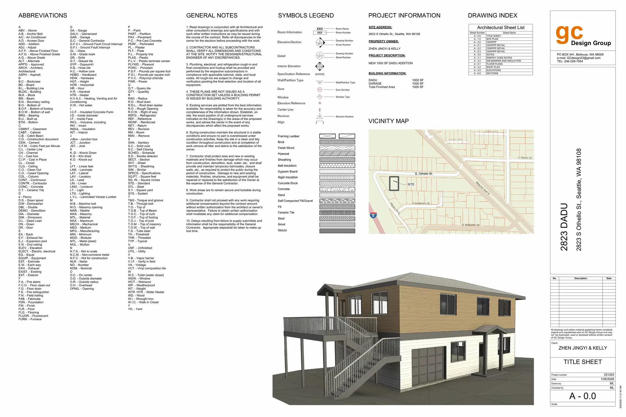 Site plan for 2823 S Othello St