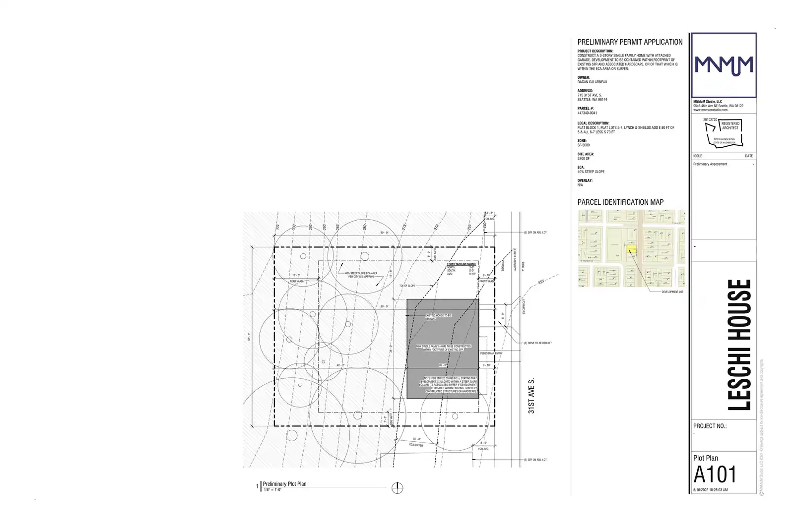Site plan for 715 31st Ave S