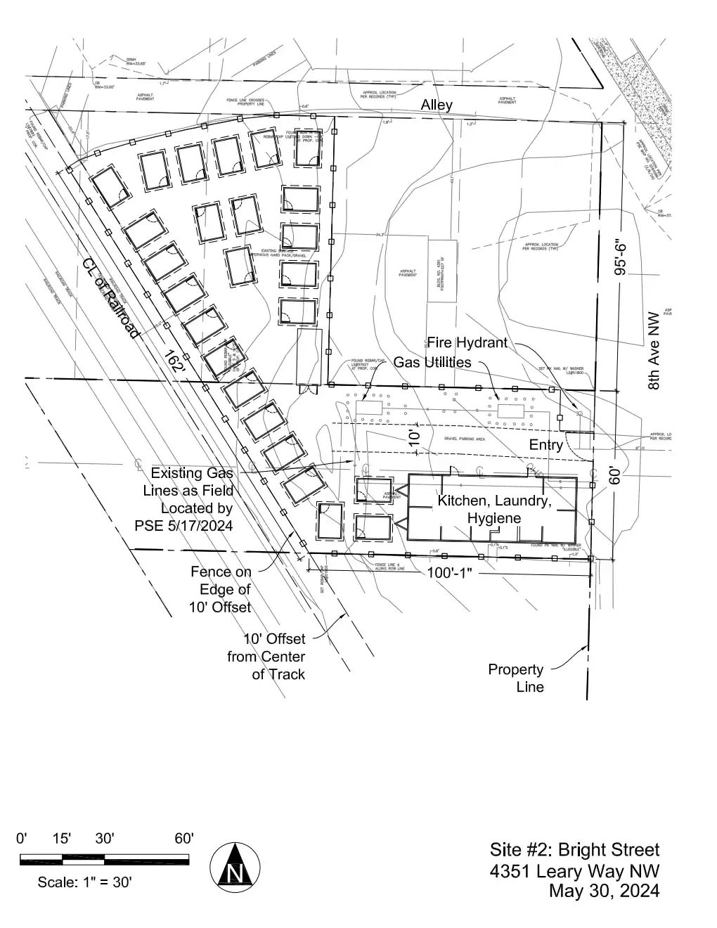 Site plan for 810 NW Bright St