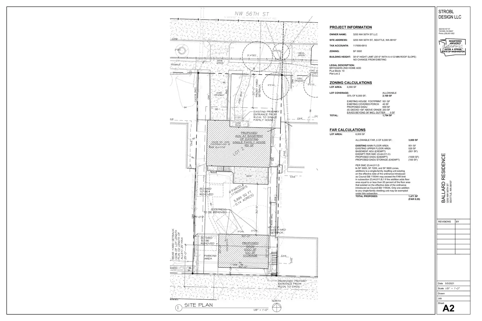 Site plan for 3255 NW 56th St