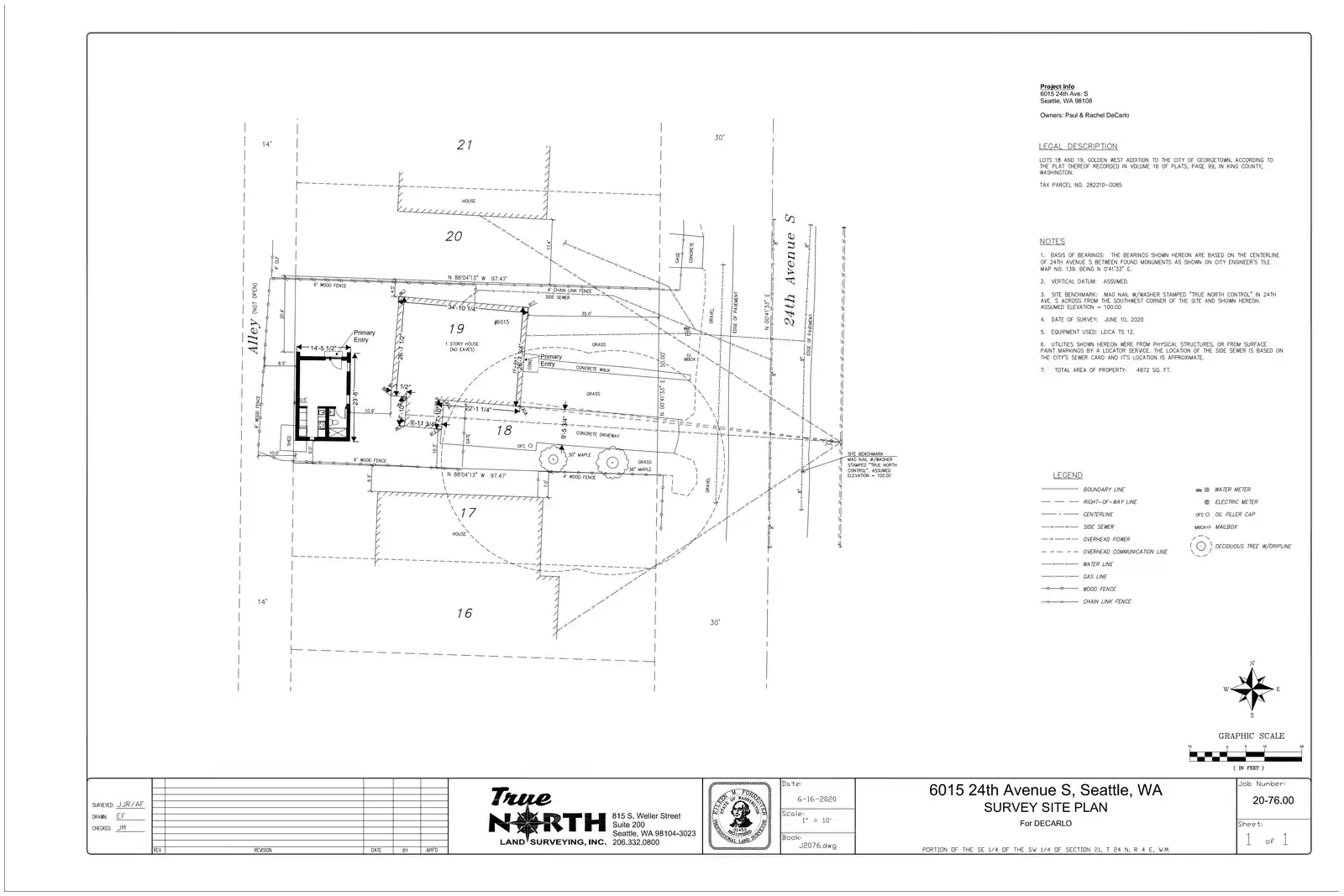 Site plan for 6017 24th Ave S