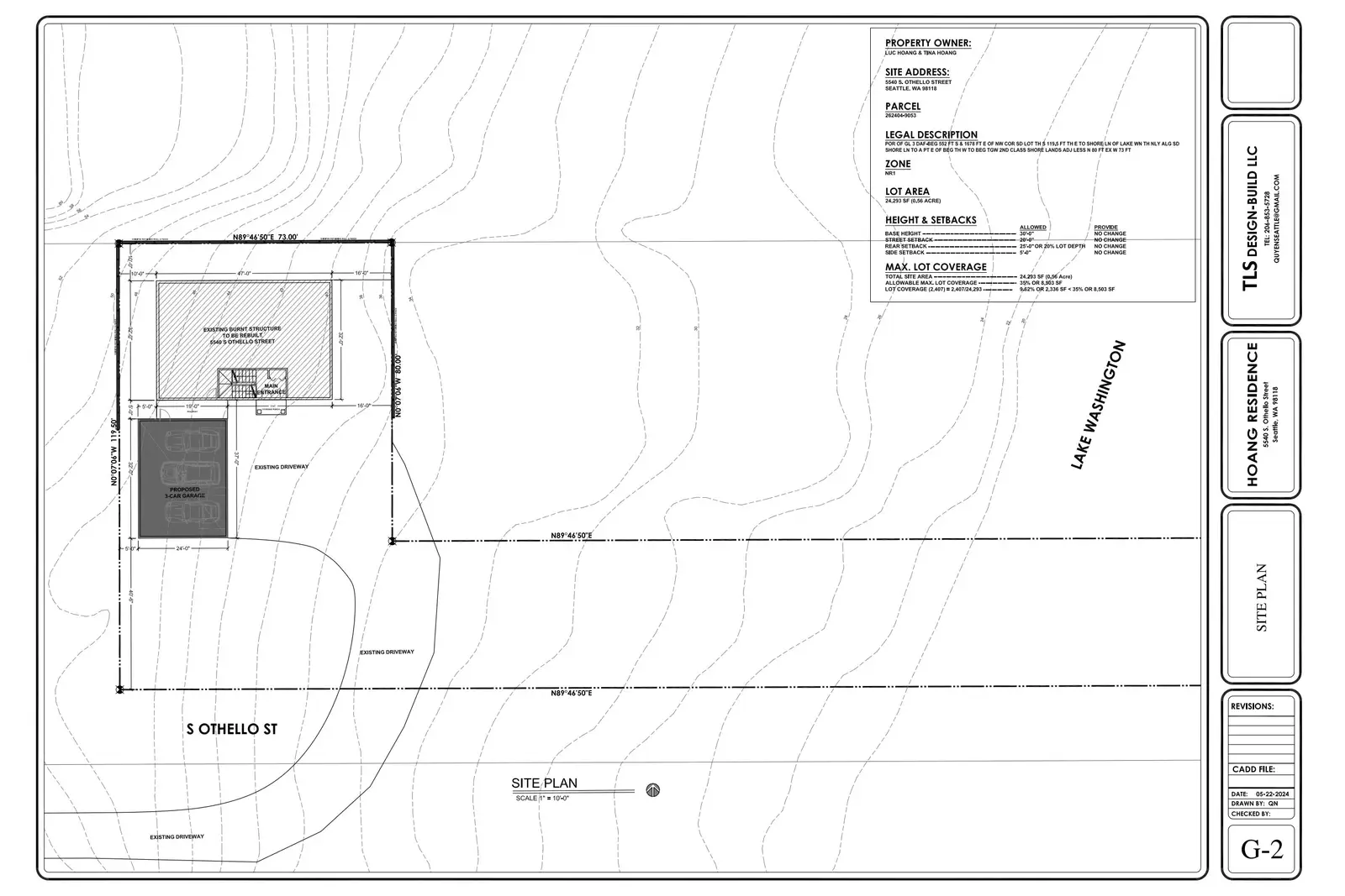Site plan for 5540 S Othello St