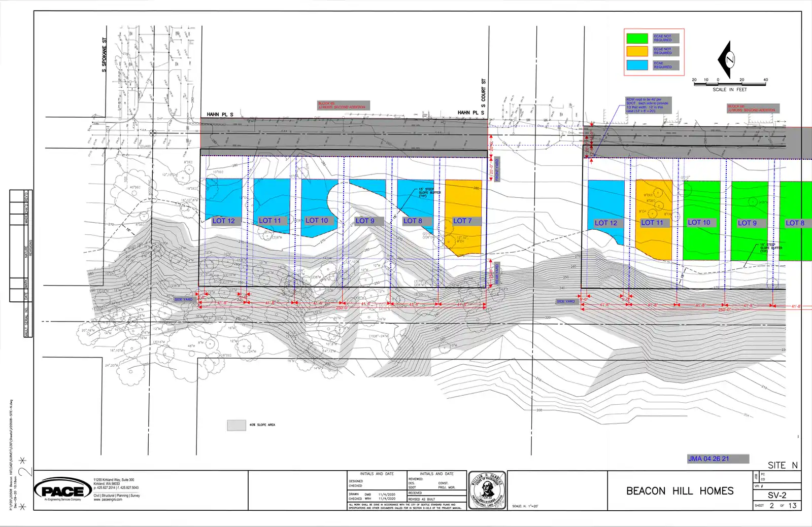Site plan for 3601 Hahn Pl S